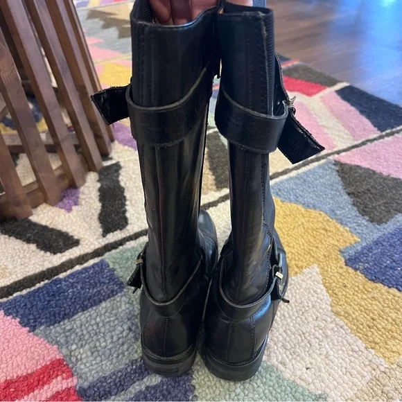Miz Mooz Kailia Black Leather Boots Size 7 - Picture 6 of 9